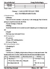 Giáo án Tin học lớp 3 - Chương trình cả năm - Năm học 2015-2016 - Phạm Thị Duyên